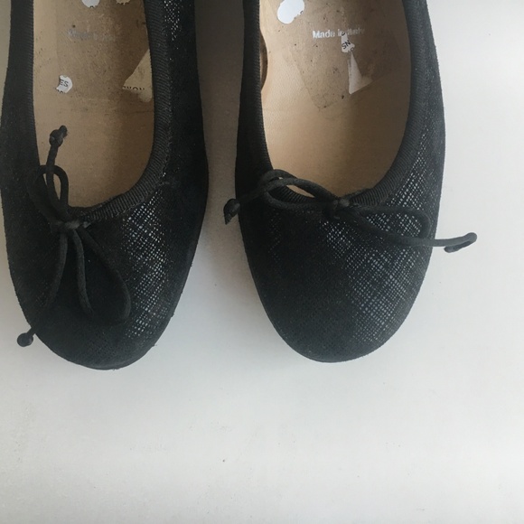 Ron White Gaila Black Texture Platform Ballet Shoe - Picture 5 of 8